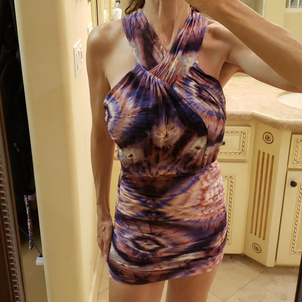 Young Fabulous & Broke tye-dye mini dress, XS - Picture 4 of 16